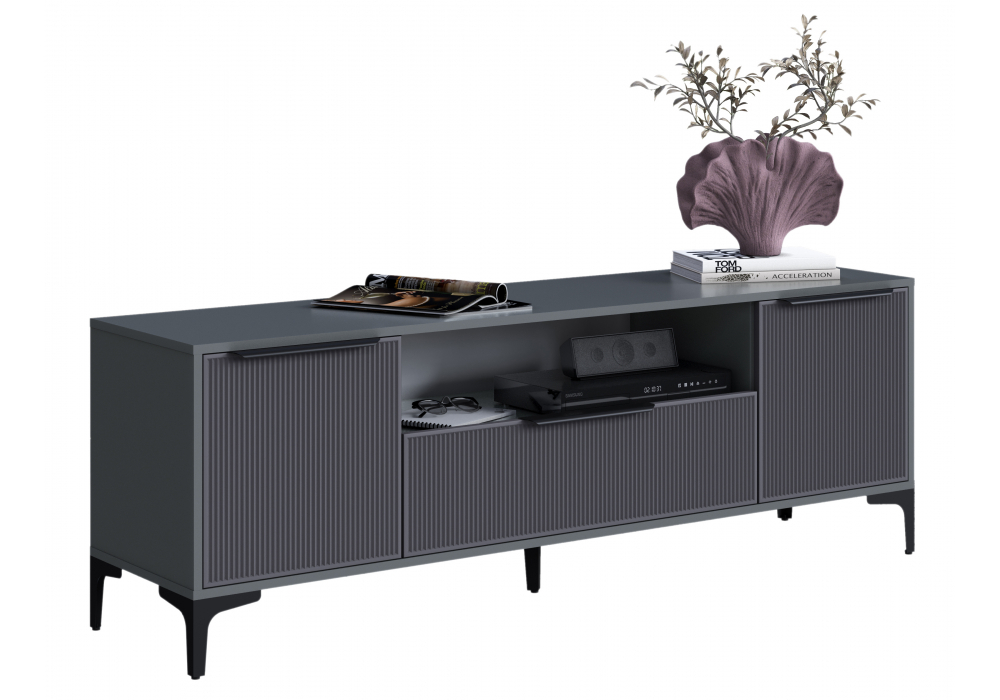 Готовая гостиная Woodville Иадама графит, графит софт  2