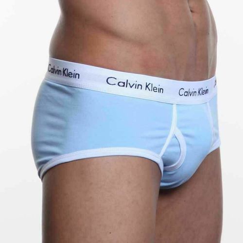 Мужские трусы брифы Calvin Klein 365 Blue White Brief