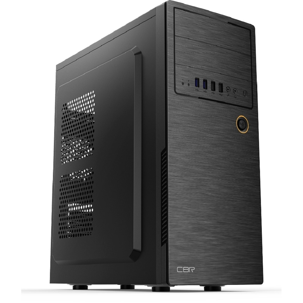 Корпус для компьютера CBR Корпус ATX Miditower E180, без БП, 2*USB 3.0, 2*USB 2.0, HD Audio+Mic, Black [PCC-ATX-E180-USB32-USB22-WPSU]