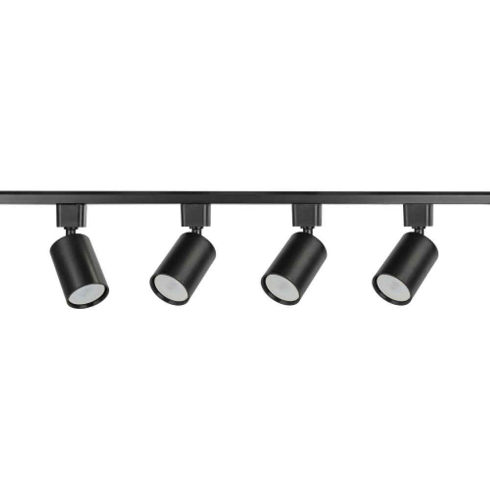 Комплект однофазной трековой системы ЭРА TR70-GU10-SET-4-1 BK под лампу GU10 черный