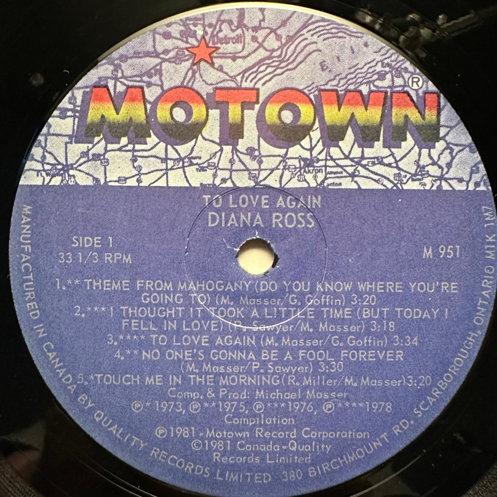 Diana Ross - To Love Again (Канада 1981г.)