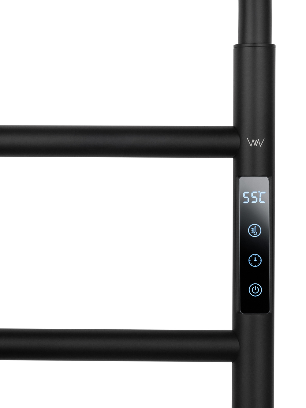 Полотенцесушитель электрический WONZON & WOGHAND WISMAR, Черный матовый (WW-AL201-MB)