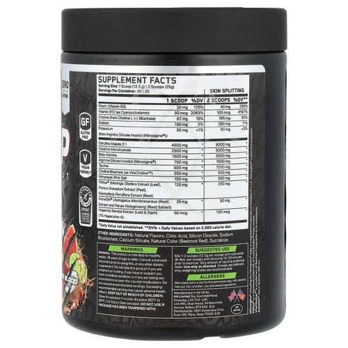 ABE, Non-Stim Pump Pre Workout, Tiger's Blood, 500 г (17,63 унции)