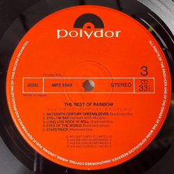 Винтажная виниловая пластинка LP Rainbow The Best Of Rainbow (Japan 1980) (Obi)