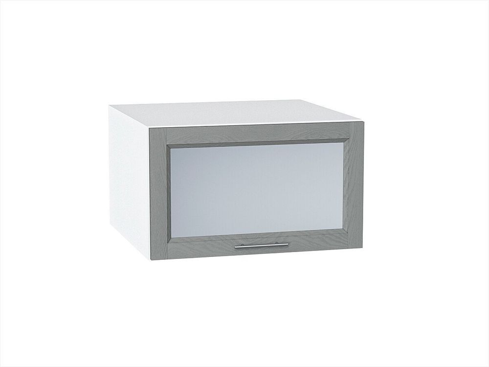 Шкаф верхний горизонтальный остекленный глубокий Сканди