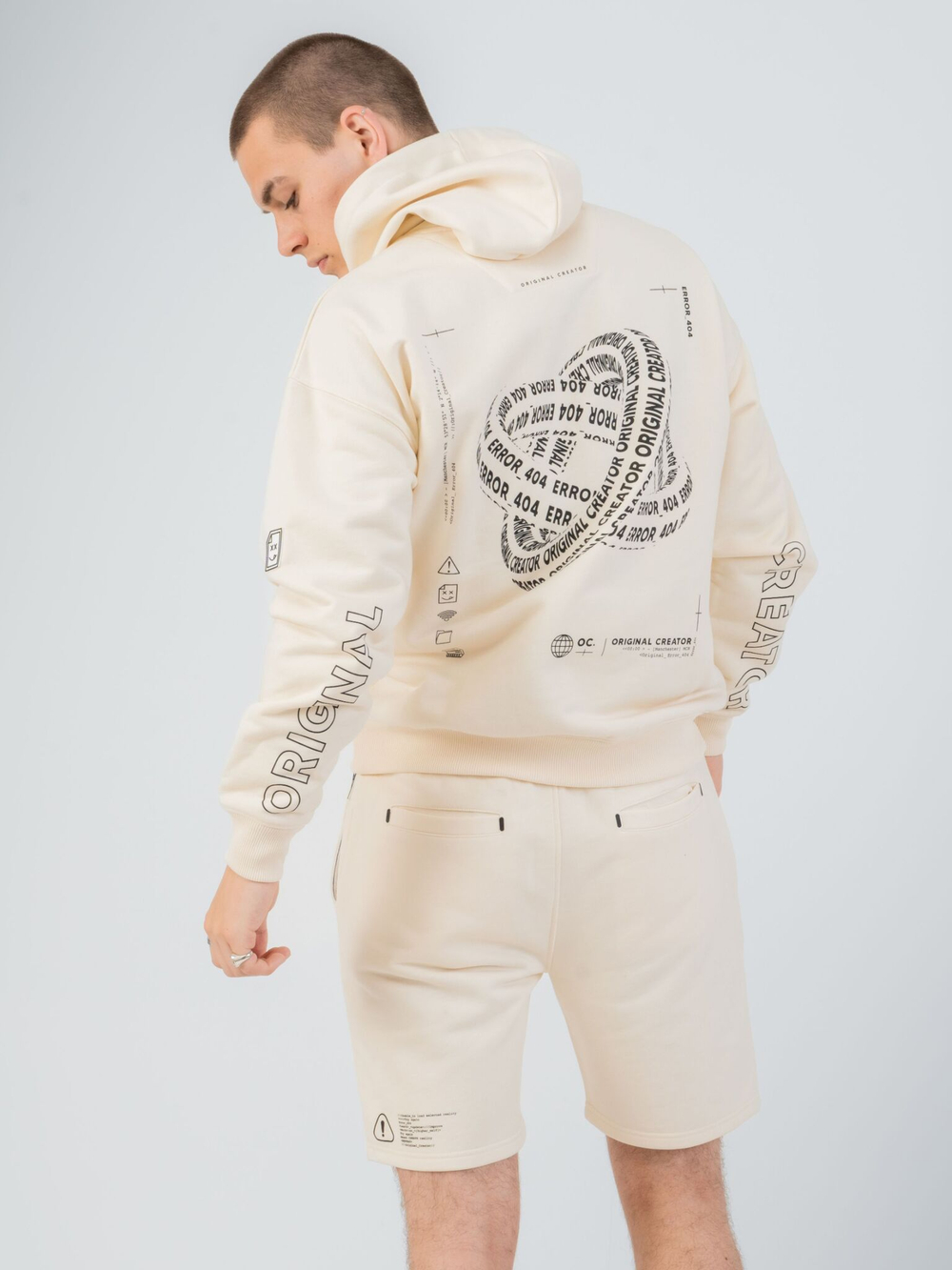 Шорты мужские ORIGINAL CREATOR GLOBE SHORTS, Молочный