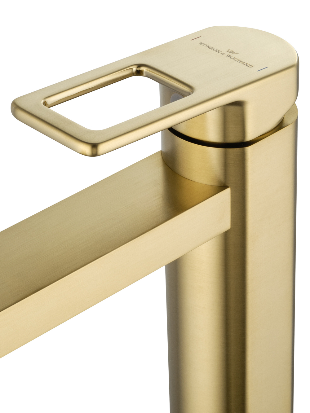 Смеситель для раковины высокий WONZON & WOGHAND FRAME, Брашированное золото (WW-88239010-BG)