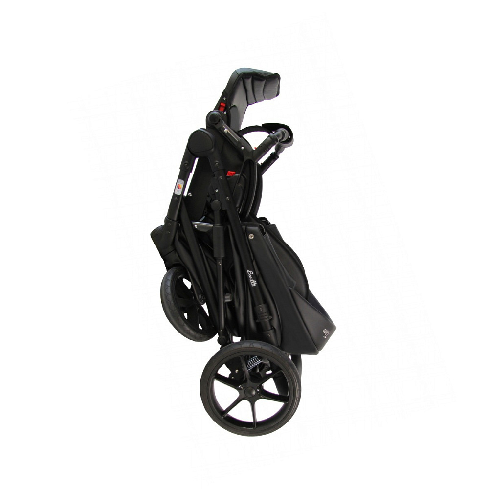 Детская коляска Sevillababy Tisso 2 в 1 черный экокожа