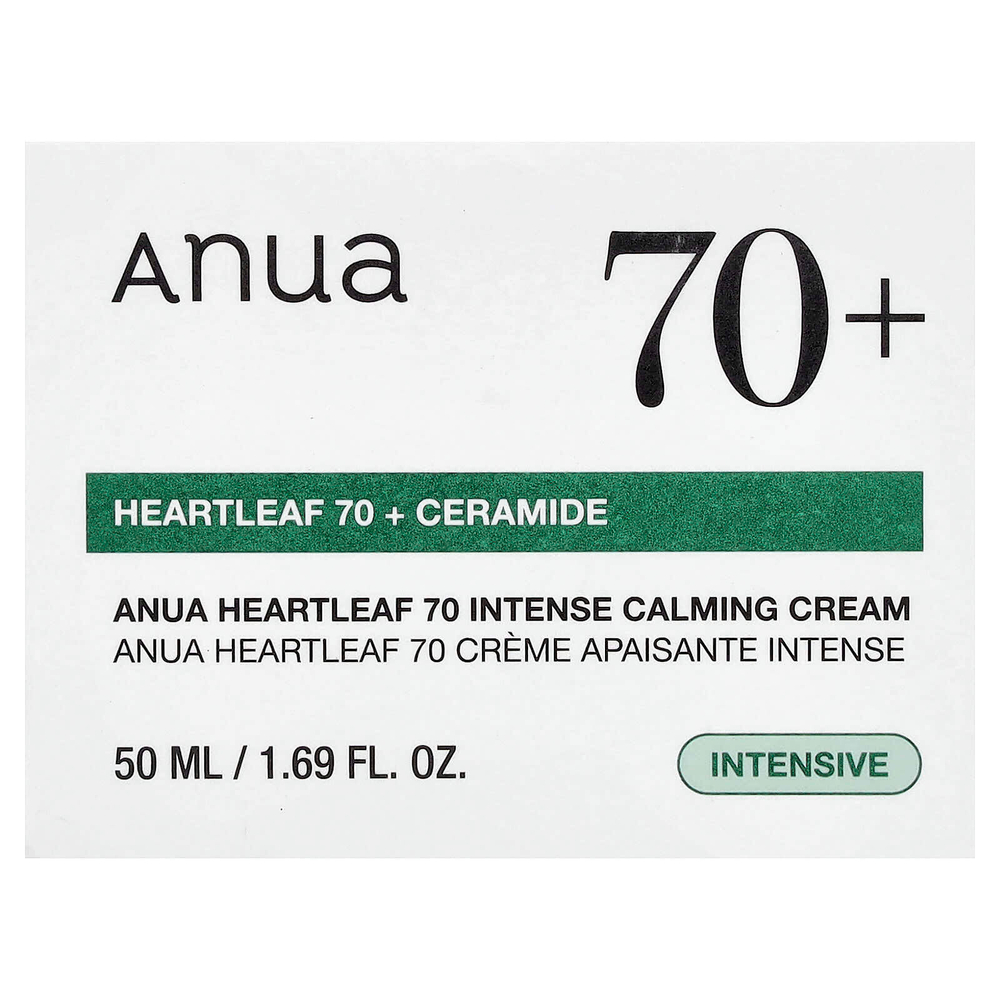 Anua, Heartleaf 70% интенсивный успокаивающий крем, 50 мл (1,69 жидк. унц.)