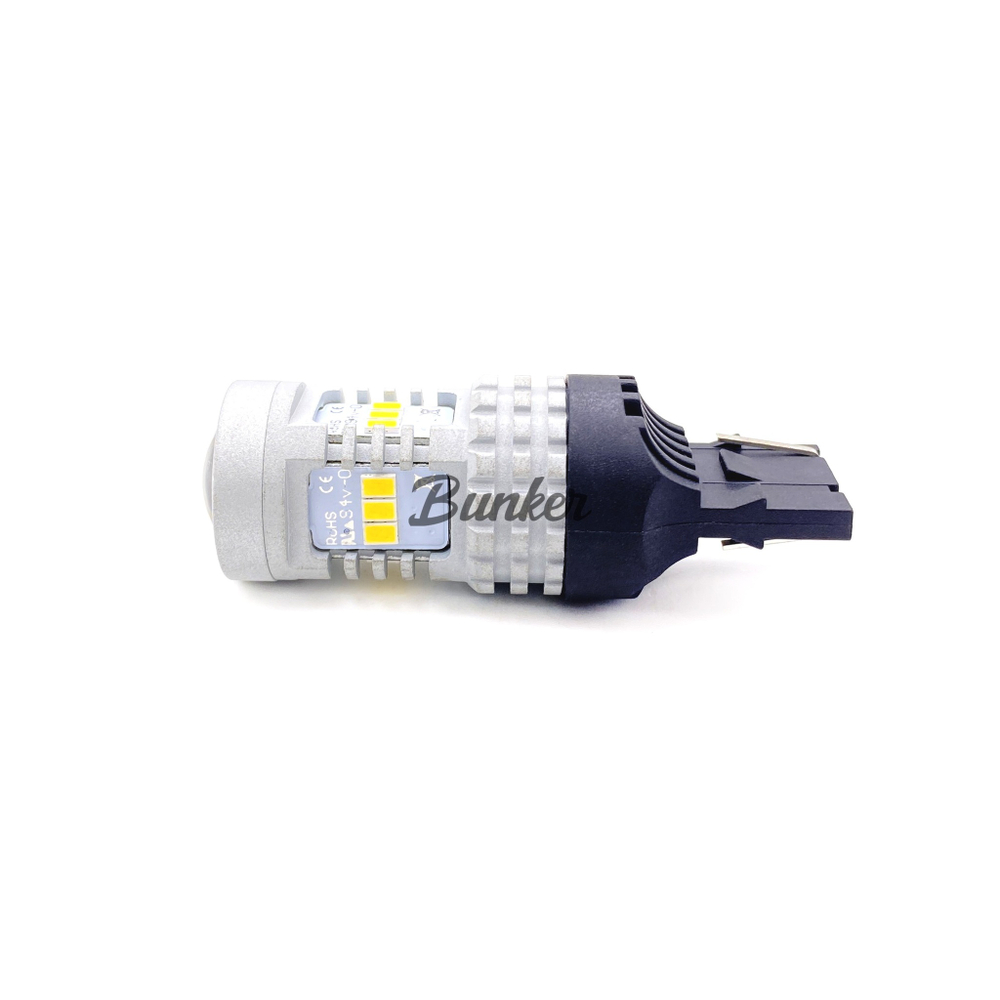 Светодиодная автомобильная LED лампа TaKiMi 7440-3020-14SMD (W21W),Белый,Не полярный,12V