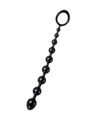Черная анальная цепочка A-toys - 28,3 см.