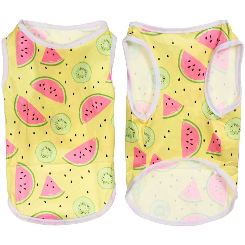 Майка для кошек и собак мелких пород «БРО на стиле», арбузики, размер S (длина спинки 26см, объем груди 32см, от 2 до 4кг)