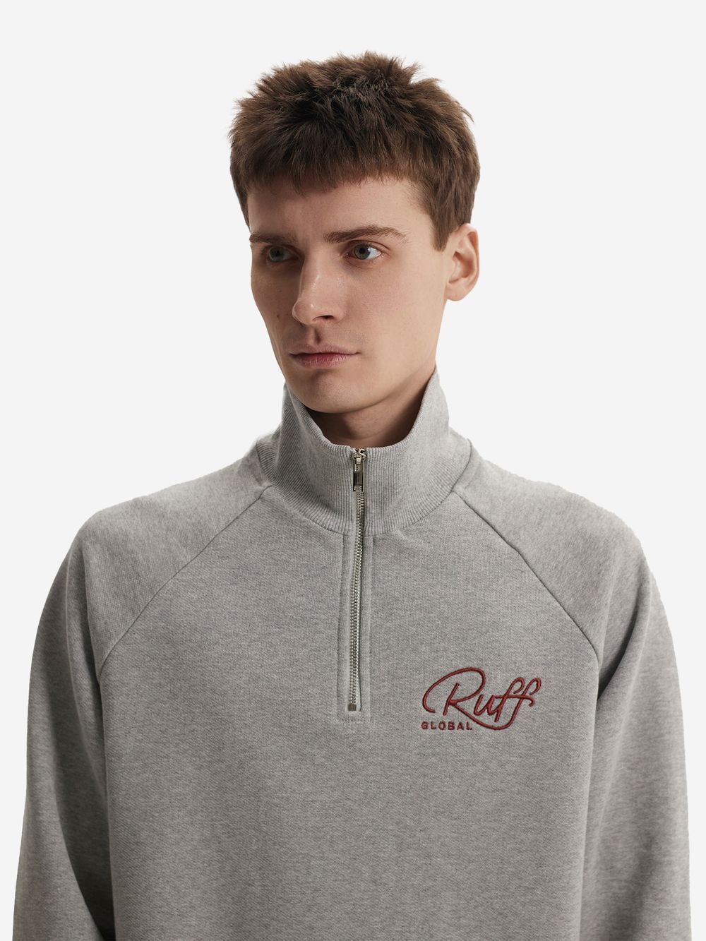 Толстовка Ruff Global Halfzip Sport Jacket серый меланж