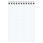 Блокнот А6 40л. клетка, на гребне "Supercar" (BG)