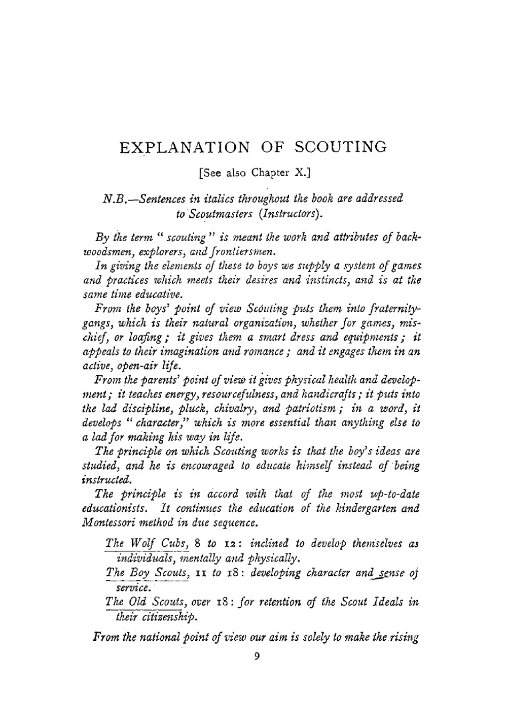Scouting for boys. A handbook for instruction in good citizenship | Robert Baden-Powell