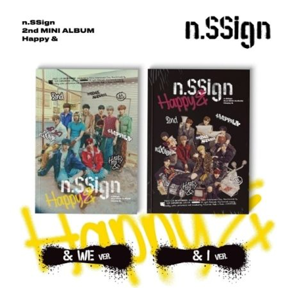 Альбом N.SSIGN - HAPPY & 2nd Mini Album RANDOM Version