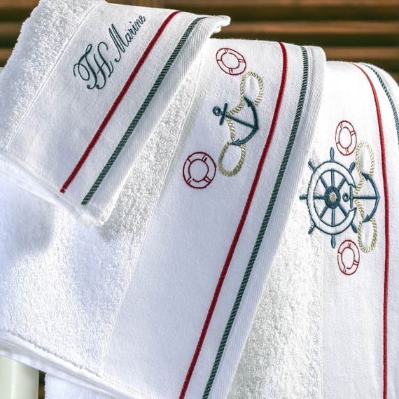 Набор полотенец  NAVY белый 3 предметов +ароматизатор  TIVOLYO HOME Турция