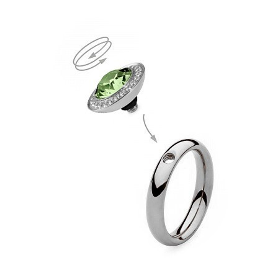 Шарм Qudo Tondo Deluxe Peridot 656057 G/S