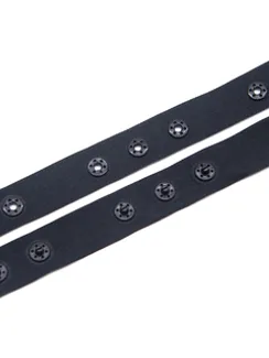 Кнопки для боди на ленте, тройные, черный 170