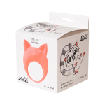 Оранжевое эрекционное кольцо 3,5см с вибрацией Lola Games Mimi Animals Lemur Remi Orange 7000-25lola