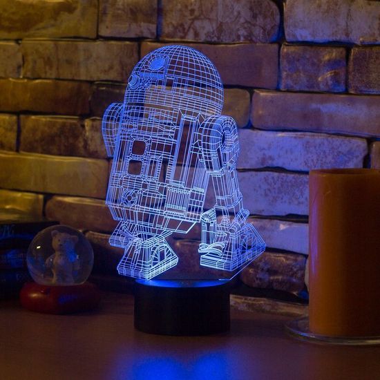 3D лампа дроид R2D2 из Звездных войн