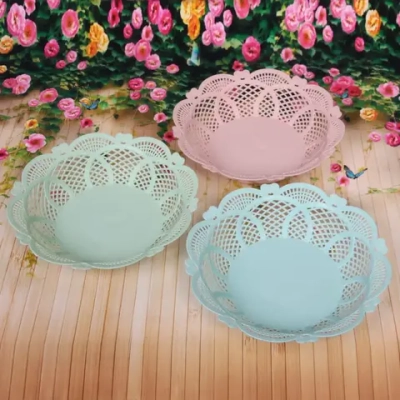 Сухарница пластиковая «Цветок» 25,5*6см