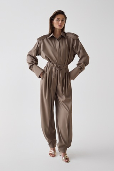 Брюки на резинке с патами