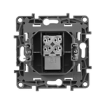 Розетка телефонная RJ11 алюминий ETIKA Legrand