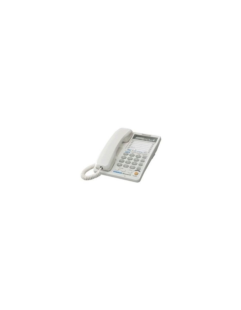 Panasonic KX-TS2368RUW (белый) (2 линии, конференц-связь, спикер., 30 номеров памяти, ЖКД, Flash, часы )