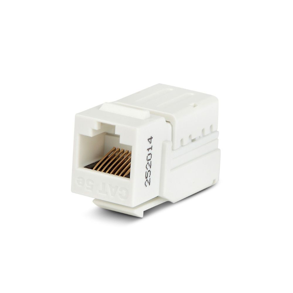 Вставка Keystone Jack RJ-45(8P8C) Hyperline KJNE-8P8C-C5e-90-WH