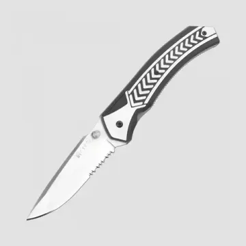 Складной нож CRKT полуавтоматический Lift Off Combo Edge CR/6835 c клинком из стали AUS-8, рукоять Zytel