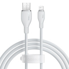 USB-A - Lightning Кабель Baseus Pudding Charging+Data 2.4A 1.2-2m - White