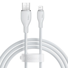 USB-A - Lightning Кабель Baseus Pudding Charging+Data 2.4A 1.2-2m - White