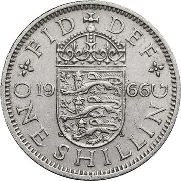 1 шиллинг 1965 Великобритания (Английский герб)