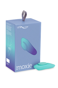 Инновационный вибромассажер в трусики We-Vibe Moxie, голубой