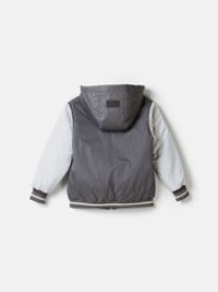 Бомбер с капюшоном "Графит" утепленный