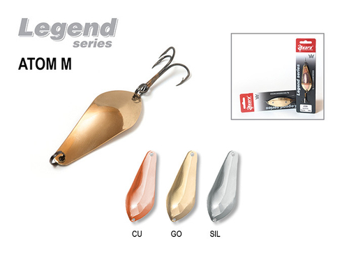 Блесна колебалка Akara Legend Atom M 60 мм 13 гр. Sil