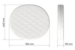 Матрас для люльки Ellipsebed кокос/форплит/латекс 9 см