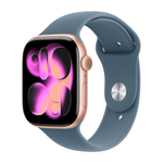 Умные часы Apple Watch Series 11 GPS, 46mm, Rose Gold Aluminium Case with Anchor Blue Sport Band, S/M
