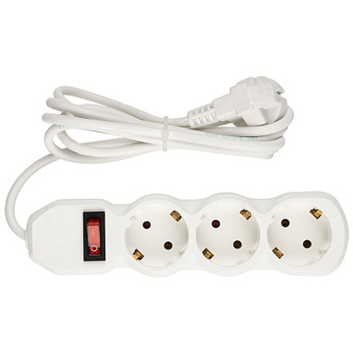 Удлинитель с выключателем Engy "Гранд" 2м/3роз с заземлением (ПВС 3х0.75)