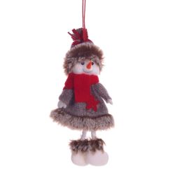 GAEM Изделие декоративное "Снеговик в шубке", L8 W5 H19 см, 4в.