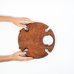 Винный столик со складывающимися ножками из Сибирского Кедра VN10