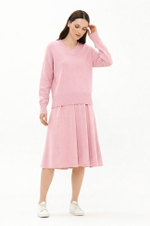 23432 Пуловер женский (розовый)