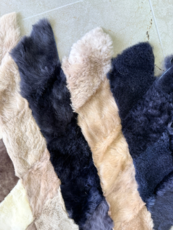 Покрывало меховое ковер из шкуры овчины