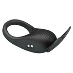 Черное перезаряжаемое виброкольцо Carlton (Цвет: черный)