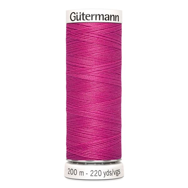 Нитки универсальные Gutermann Sew-all 100 (200 метров), 5 кат. | 733 розовая фуксия