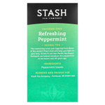 Stash Tea, Herbal Tea, освежающая перечная мята, без кофеина, 20 чайных пакетиков, 20 г (0,7 унции)