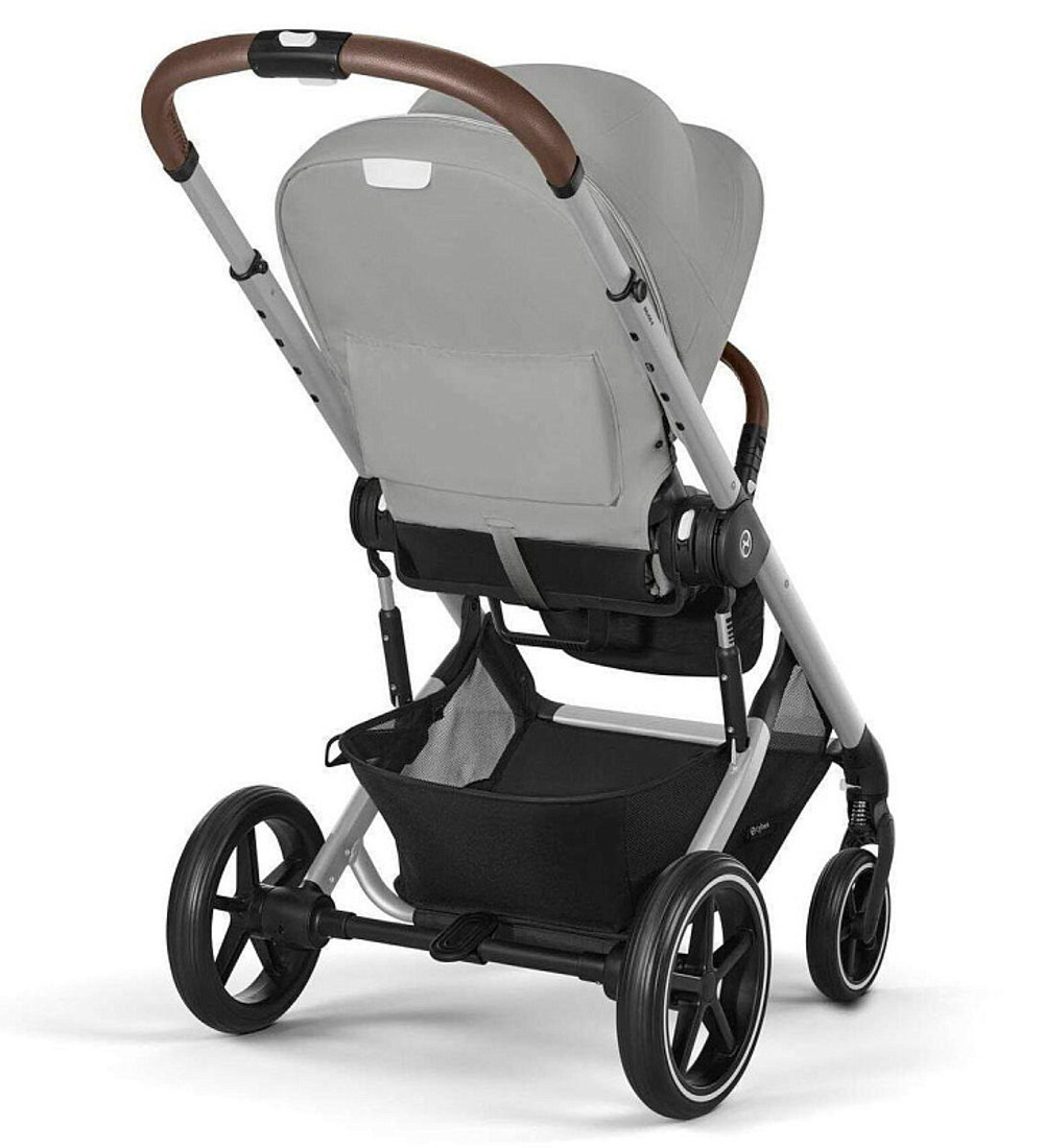 Коляска Cybex Balios S Lux SLV complete Cloud G Magic Black 3 в 1 Stone Grey с дождевиками