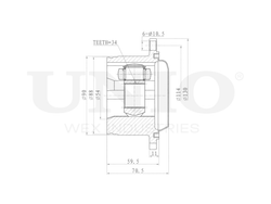 ШРУС внутренний UNIO CVJ-30011