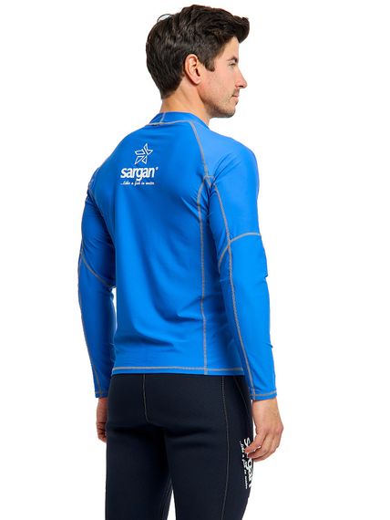 Футболка рашгард лонгслив Sargan Агидель UPF 50+ мужская синяя